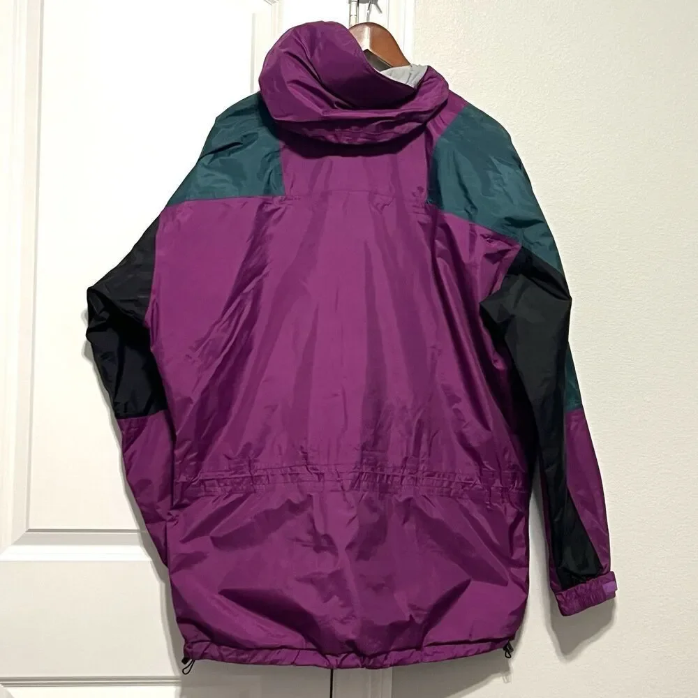 Vintage The North Face Mountain Light Gore-Tex Jacket Purple Teal Made in USA L
